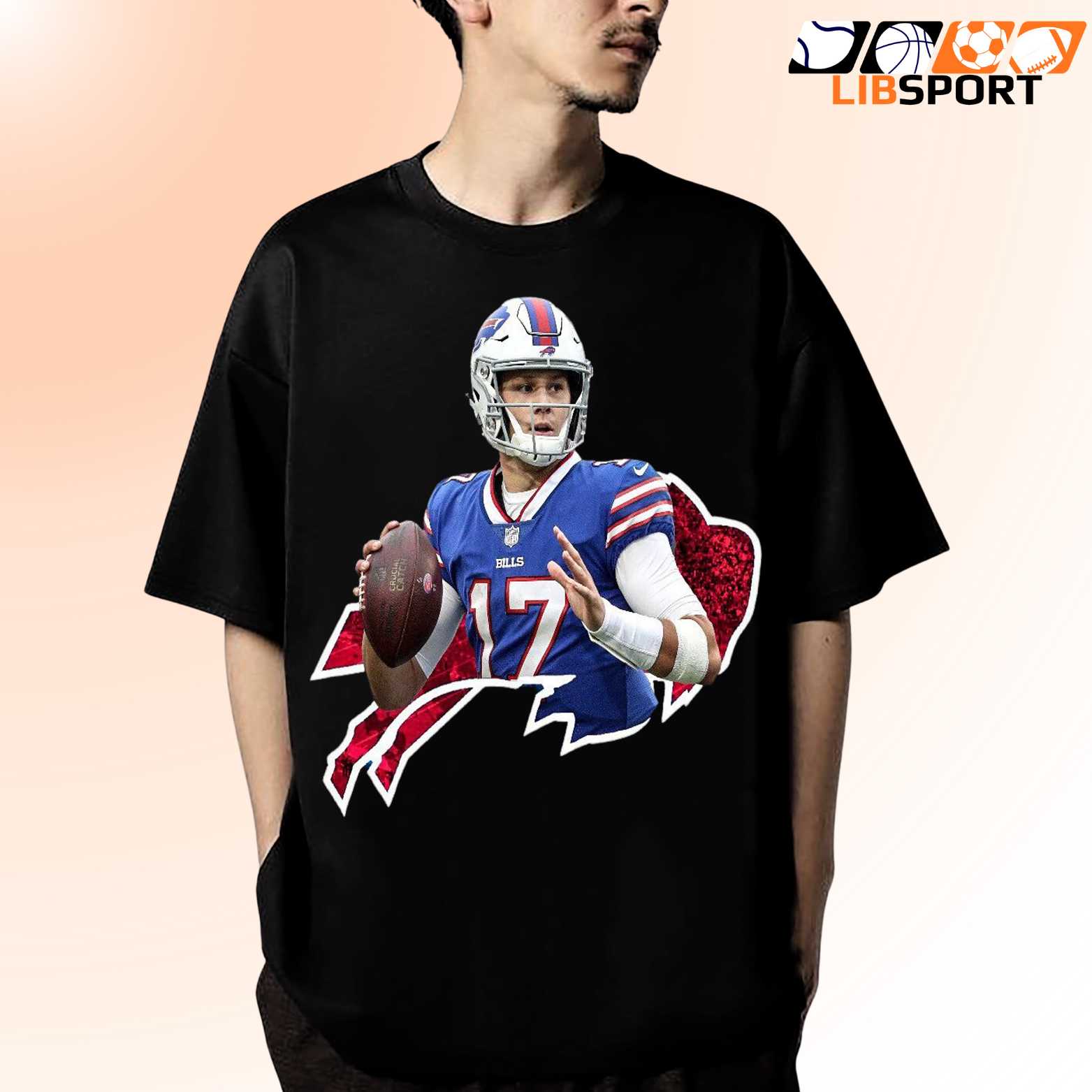 Buffalo Bills Josh Allen T Shirt, Mvp Quarterback Football Tee, Fan Gift Unisex Shirt